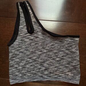 Offline One Shoulder Grey/Blank Tank